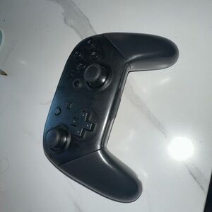 Sleek Black Wireless Gaming Controller